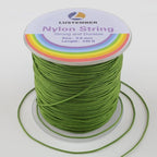 0.8mm Nylon String, Strong Bracelet String, Durable Nylon Cord for Jewelry Making, Bracelets, Beading, Necklaces, Rattail Braiding, Kumihimo, Wind Chimes, Blinds and Handicrafts