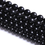 160PCS 4MM Natural Stone Shungite Beads Crystal Loose Beads for Jewelry Making DIY Bracelet