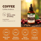 KUKKA Coffee Essential Oils - 1 Fl Oz - for Hair, Skin, Diffuser, Aromatherapy & DIY Soap Making Scent