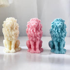 Lion Mold Lookout Silicone Resin Mold for Animal Candle Cake Clay Making Craft Supplies 3D
