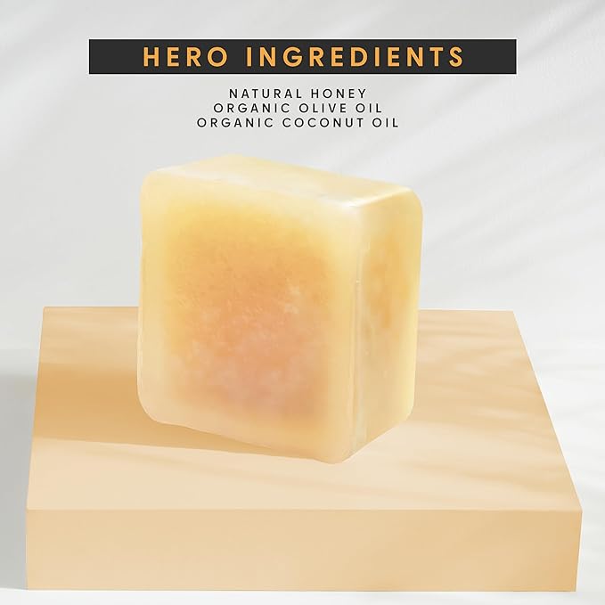 5Lb Honey Soap Base - Melt and Pour Soap Making Supplies - SLS/SLES Free, No Palm Oil, Natural with Organic Honey - Rich in Antioxidants, Hydrating, Perfect for Handmade Projects