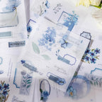 40 Sheets Sticker Book for Adults Journaling, Washi and PET Materials, Ephemera Aesthetic Stickers for Junk Journals, Bujo, Planners