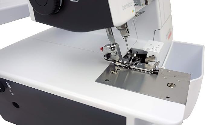 Bernette B44 Funlock Overlock Serger Sewing Machine with Kit | Threads Spools Bundle, Various Tweezers, Needles Sets | Heavy Duty Stitching & Quilting Performance | Beginners to Professional