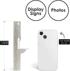 Golden State Art, 7 Inch Self Stick Easel Back, Cardboard Stand, Single Wing, Archival Quality, Display Posters Pictures Brochures, Easy and Fast Application (Pack of 50) White, Made in USA