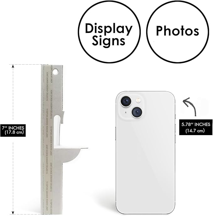 Golden State Art, 7 Inch Self Stick Easel Back, Cardboard Stand, Single Wing, Archival Quality, Display Posters Pictures Brochures, Easy and Fast Application (Pack of 50) White, Made in USA