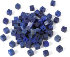 Natural Lapis Lazuli Square Stone Beads 4x4mm 85pcs Cube Loose Semi Gemstone Beads for Jewelry Making Design