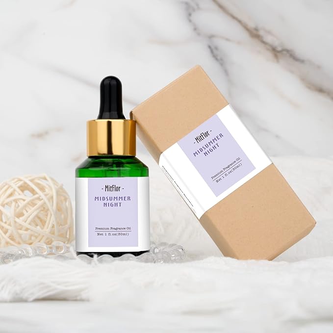 Midsummer Night Fragrance Oil, MitFlor Single Scented Oil, Large Size Premium Grade Fragrance Oil for Soap & Candle Making, Summer Aromatherapy Essential Oil, Home Fragrance, 30ml