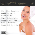 Craft & Nature 4 LB All SLS FREE Moisturizing Glycerin Melt And Pour Soap Base for Making (4 Pound (Pack of 1), Ultra Clear Diamond (Unscented))