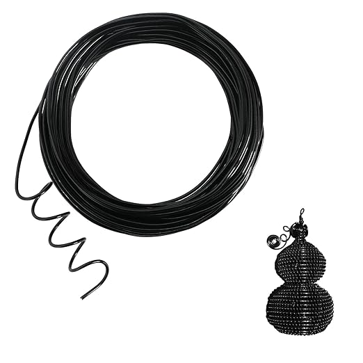 50 Feet Black Aluminum Thin Craft Wire, 18 Gauge 1mm Thickness Sculpting Wire, Armature Wire for Sculpting, Bendable Metal Craft Wire for Making Dolls Skeleton DIY Crafts