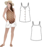 Style Arc Sewing Pattern - Portia Woven Top (Sizes 18-30)