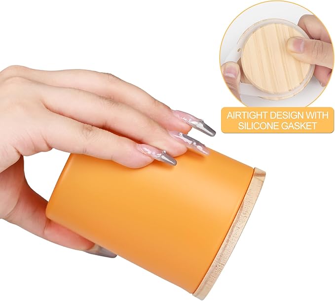 SHOWIN Thick Candle Jars for Making Candles 16 Pcs, 7 OZ Empty Jars with Wood Lids for Candle Making, Sample Container, Christmas