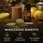 Gya Labs Eucalyptus Lemon Essential Oil - 0.34 Fl Oz - for Hair, Skin, Diffuser, Aromatherapy & DIY Candle Making Scent