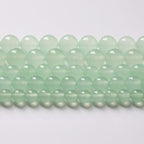 12mm 32pcs Natural Green Jade Chalcedony Beads Energy Healing Power Stone Beads for Jewelry Making Round Loose Beads DIY Bracelet 15" (Green Jade, 12mm)