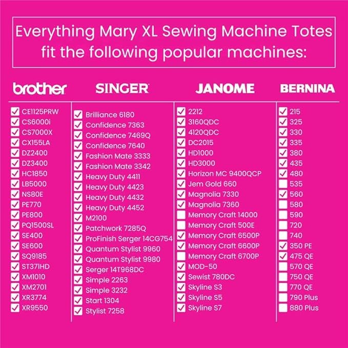 Everything Mary XL Flat-Top Rolling Sewing Machine Case – Tan Geo Craft Bag with Wheels – Portable Organizer for Sewing, Scrapbooking, Quilting & Craft Supplies