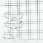 DzIxY Patchwork Christmas Character Dolls Heart Metal Cutting Dies for Card Making Kit Embossing Paper Die Cuts Set Scrapbook Stencils Supplies Machine Templates