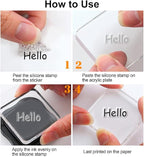 GLOBLELAND Retro Woman Postcard Background Clear Stamps for Cards Making Vintage Butterfly Silicone Clear Stamp Seals 5.83x8.27inch Transparent Stamps for DIY Scrapbooking Photo Album Journal