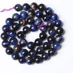 180PCS 4mm AAA Natural Tiger Eye Stone Beads Gemstone Round Spacer Loose Beads for Jewelry Making DIY Bracelet,Necklace, Earrings 2 Strand 32"