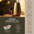 Gya Labs Fennel Essential Oil - 0.34 Fl Oz - for Hair, Skin, Diffuser, Aromatherapy & DIY Candle Making Scent