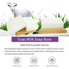 5.2 lb Goats Milk Soap Base for Soap Making, with Goat Milk/Shea Butter/Honey/Oatmeal/Cocoa Butter/Clear, Moisture, Natural Glycerin Melt and Pour White Base