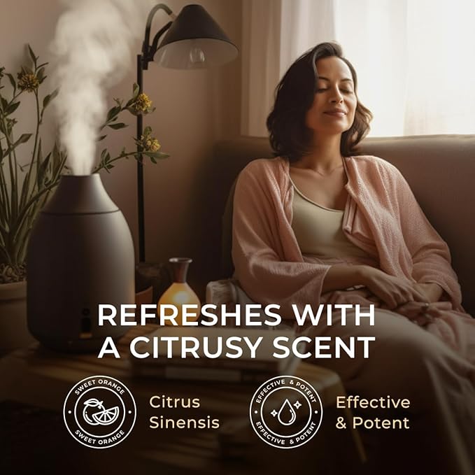 Gya Labs Orange Essential Oil - 0.34 Fl Oz - for Hair, Skin, Diffuser, Aromatherapy & DIY Candle Making Scent