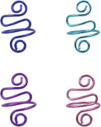 4Pcs Crochet Rings for Finger, Crochet Tension Ring for Crocheting Open Adjustable Yarn Guide Crochet Tension Ring Crochet Accessories Knitting Ring for Finger (Multicolor-A), SATONBEYI