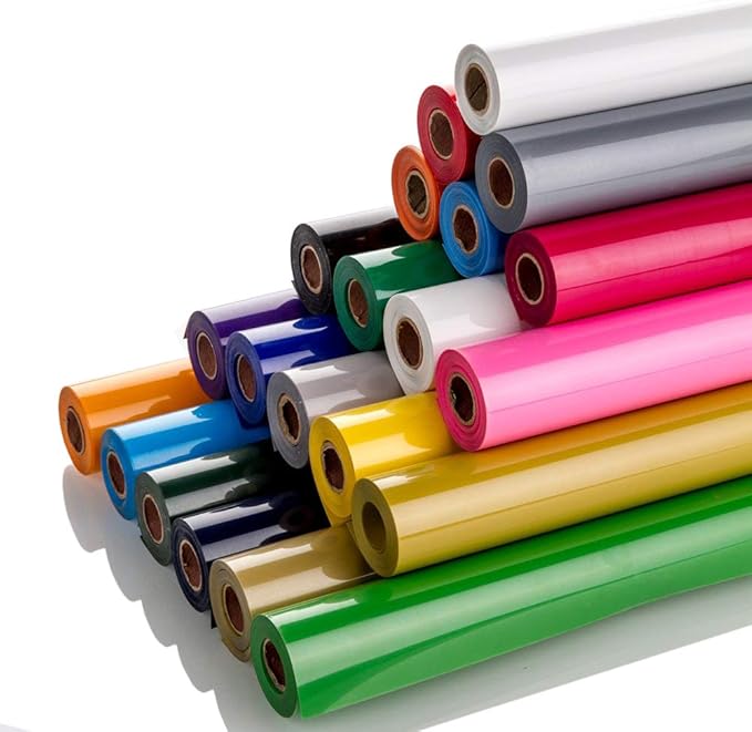 Guangyintong 12" x 12ft Heat Transfer Vinyl Rolls - Purple Matte Surface HTV for T-Shirts - Easy Cut & Weed for Heat Vinyl DIY Design