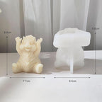 Squirrel Candle Mold - Resin Casting Silicone Molds for Home Decor & Candle Making Wave Spiral Mold