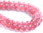 8MM 46PCS Natural Strawberry Quartz Crystal Jade Spacer Loose Beads for Jewelry Making DIY Bracelet Necklace