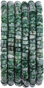 Natural African Jade Spacer Beads Caps Loose Semi Gemstone for Beading Jewelry Making 4mmx2mm 38cm