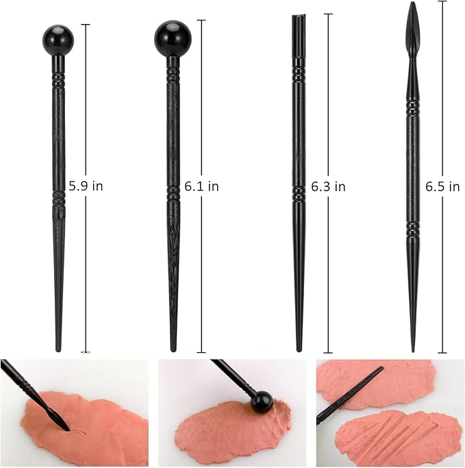 Blisstime Clay Tools Kit, 28pcs Air Dry Clay Tools for Pottery Polymer Clay Sculpting Tool Kit