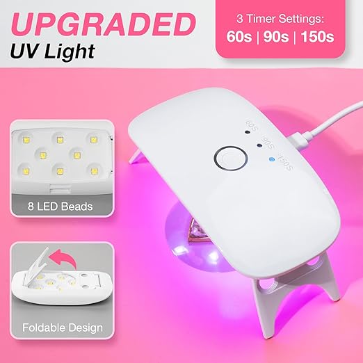 300g UV Resin Kit with Light and Molds, Arts and Crafts for Adults, Jewelry Making Kit for DIY Keychain, Earring and Necklace