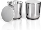 Aroparc Bulk Candle Jars with Lids, 10oz Elegant Candle Container for Candle Making 12 Pack Empty Candle Holder with Metal Lids Tumbler Jar Candle Tins Candle Making Supplies (Stainless Steels)