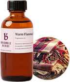 Bramble Berry Warm Flannel Fragrance Oil 2 oz | Cozy Masculine Scent for Soap Making, Candles, Lotion, Bath Bombs & Perfume | Skin Safe, Vegan, Paraben & Phthalate Free