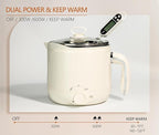 Aroparc Wax Melter for Candle Making Large 1.8L/60oz Electric Wax Melting Pot with Pouring Spout, Non-Stick Easy to Clean & Keep Warm - Wicks, Wick Stickers, Centering Tools, Spoon