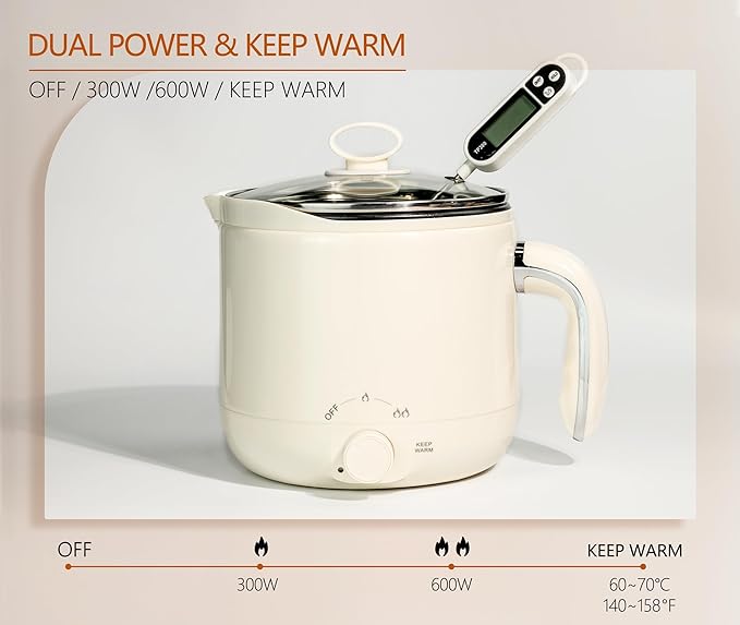Aroparc Wax Melter for Candle Making Large 1.8L/60oz Electric Wax Melting Pot with Pouring Spout, Non-Stick Easy to Clean & Keep Warm - Wicks, Wick Stickers, Centering Tools, Spoon