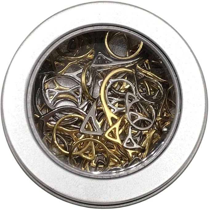 Hilsayum 30PCS Cat Stitch Marker Knitting Stitch Markers Metal Crochet Markers Ring Crocheting Accessories for Weaving, Handmade Crafts