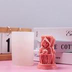 Triple Face Witch Molds Witch Candle Resin Mold - Resin Casting Silicone Molds for Home Decor & Candle Making Wave Spiral Mold