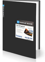 Sooez Art Portfolios 12"x18", Large Portfolio Folder with 30 Pockets & Black Inner Sheets, Display 60 Pages, 12 x 18 Presentation Book for Artwork Storage, Binder with Plastic Sleeves for Artist