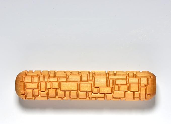 MKM Pottery Tools Wood Big Hand Rollers for Clay (BHR-78 Squares)