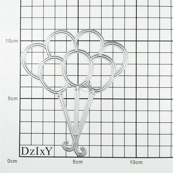 DzIxY A Bunch of Balloons Metal Cutting Dies for Card Making Kit Embossing Paper Die Cuts Set Scrapbook Stencils Supplies Machine Templates