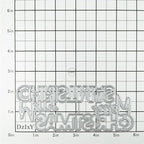 DzIxY Merry Christmas Words Metal Cutting Dies for Card Making Kit Embossing Paper Die Cuts Set Scrapbook Stencils Supplies Machine Templates