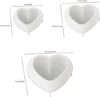 3 Pack Heart Candle Molds Love Resin Mold - Resin Casting Silicone Molds for Home Decor & Candle Making Wave Spiral Mold