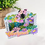 DzIxY Dutch Words Lente Liefs Voorjaar Metal Cutting Dies for Card Making Kit Embossing Paper Die Cuts Set Scrapbook Stencils Supplies Machine Templates