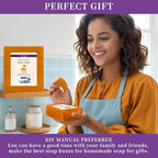 Honey Shea Butter Soap Base Gift Set Vegan,Making Supplies,DIY Handmade Soap Base Natural,Organic,Easy to Cut - 2 lbs