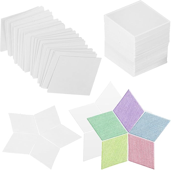 300pcs Paper Piecing Templates for Quilting Diamond Shape Sewing Pattern Paper Quilting Supplies for Beginners and DIY Projects