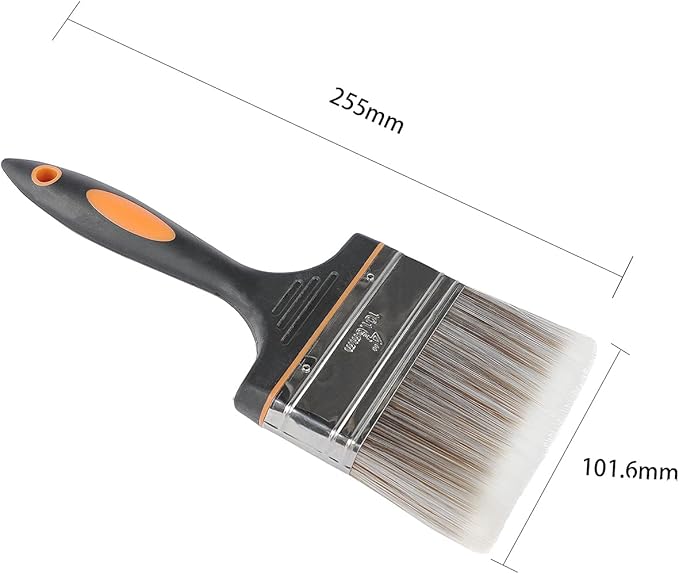 4 Inch Large Artist Flat Paint Brush Wide Wall Art Paint Brush for Gesso, Varnishes, Acrylic Painting, Watercolor, Wood, Wall, Furniture