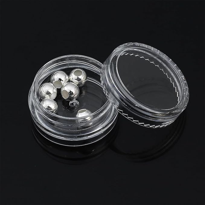 925 Sterling Silver Round Beads 6mm 6pcs for Jewelry Making Findings
