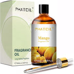 PHATOIL Mango Fragrance Oils for Aromatherapy, 3.38FL.OZ Diffuser Oils for Home, Perfect for Aromatherapy, Humidifiers, Yoga, DIY Candle and Soap Making - 100ml