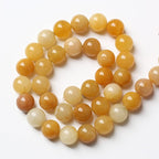 4MM 86PCS Natural Stone Yellow Jade Loose Beads for Jewelry Making DIY Bracelet 1 Strand