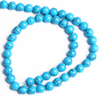 10MM 38PCS Blue Turquoise Spacer Loose Beads for Jewelry Making DIY Bracelet Necklace